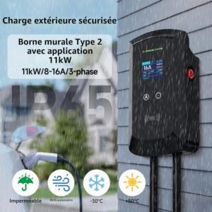 71TQ7XJ651L._AC_SL1500_.jpg Chargeur voiture électrique 11 kW Type 2 5 m triphasé RFID