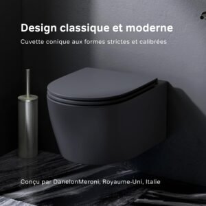 WC suspendu AM.PM cuvette murale céramique sans rebord