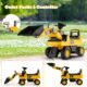 Porteur bulldozer COSTWAY - godet réglable, 1-3 ans
