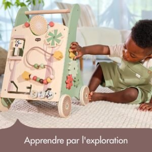 71WaNr6bK1L._AC_SL1181_.jpg Chariot de marche en bois Tiny Love, 12 activités, 2-en-1