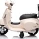 Vespa électrique voiture enfant 2 ans 6V dossier & sons