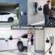 Support mural chargeur Type 2 pour voiture électrique - Noir