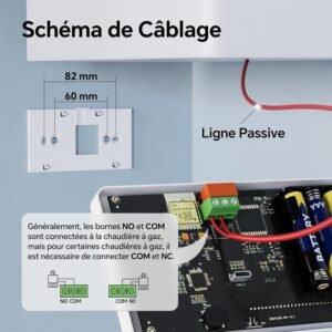 Thermostat WiFi Beok programmable pour chaudière gaz