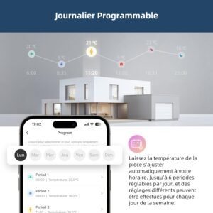 Thermostat WiFi Beok chaudière à gaz, Alexa & Google Home