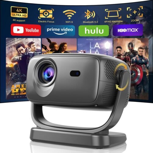 Vidéoprojecteur 4K Home Cinéma Vidéoprojecteur 4K Home Cinéma 26000 Lux Wi‑Fi 6 Bluetooth