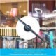 Projecteur holographique 3D 40 cm - 224 LEDs, contrôle PC