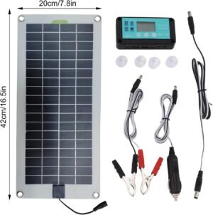 Chargeur de batterie solaire FLAVAS 30W 12V étanche auto
