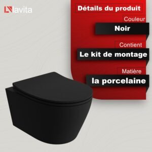 71bNAsl-ItL._AC_SL1500_.jpg Abattant WC suspendu LAVITA fermeture douce charnières métal
