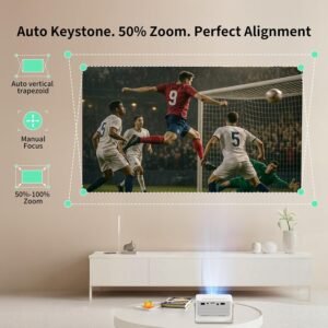 Mini projecteur Yoton Full HD 1080p 200 ANSI Portable HDMI
