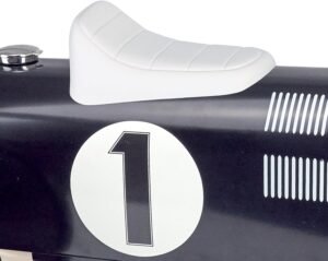 Porteur voiture de course vintage noir pour enfant 18 mois