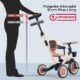 Tricycle 5 en 1 Newyoo 1-3 ans barre de poussée kaki