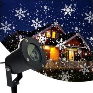 Projecteur de fenêtre Noël GOBO couleur - effet neige