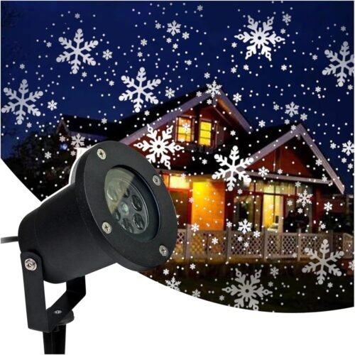 Projecteur de fenêtre Noël GOBO couleur - effet neige