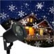 Projecteur de fenêtre Noël GOBO couleur - effet neige
