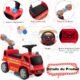 Porteur enfant DREAMADE camion pompier - bulles (18-36 mois)