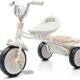 Tricycle bébé UBRAVOO pliable, lumières, 1-5 ans (blanc)