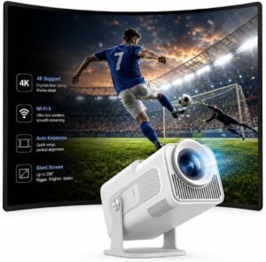 Vidéoprojecteur 4K WOLFANG Netflix officiel, 26000 lm WiFi 6