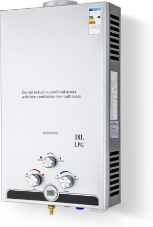 Chauffe-eau à gaz instantané CO-Z 18 L/min sans réservoir
