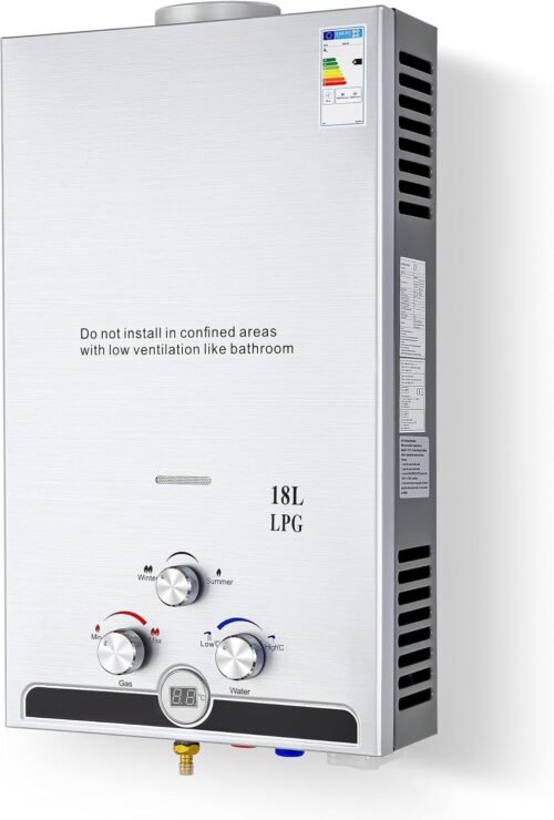 Chauffe-eau à gaz instantané CO-Z 18 L/min sans réservoir