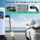 Adaptateur EV Type 2 mâle vers prise Schuko 220V portable