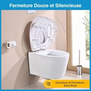Abattant WC YEAUPE PRO Duroplast Fermeture douce Blanc