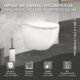 WC suspendu sans bride ECD Germany 49 cm blanc antibactérien