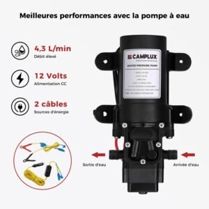 Chauffe-eau gaz 5 L CAMPLUX - Pompe portable, propane/butane