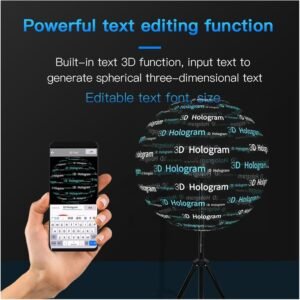 71fPYlH7lmL._AC_SL1500_.jpg Projecteur hologramme 3D 42cm LED publicité affichage