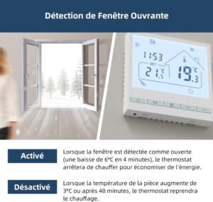Thermostat WiFi Beok chaudière à gaz, Alexa & Google Home