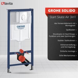 WC suspendu Brava noir sans bord - Kit complet LAVITA