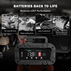 Chargeur batterie 12/24V 20A intelligent LCD réparation automatique
