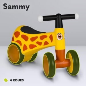 Draisienne bébé Lionelo Sammy - Poignées LED jaune