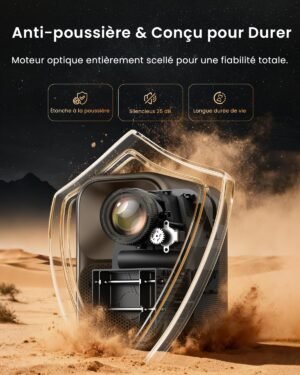 Vidéoprojecteur WEMAX Google TV Netflix 1080p 500 ISO Lumens