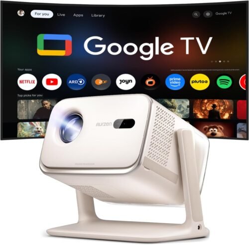 Mini vidéoprojecteur Aurzen - Google TV, Netflix, Dolby 20 W