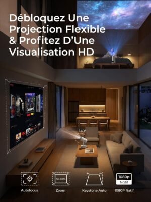 Projecteur vidéo 4K ETOE Starfish Plus, Google TV 300 ANSI