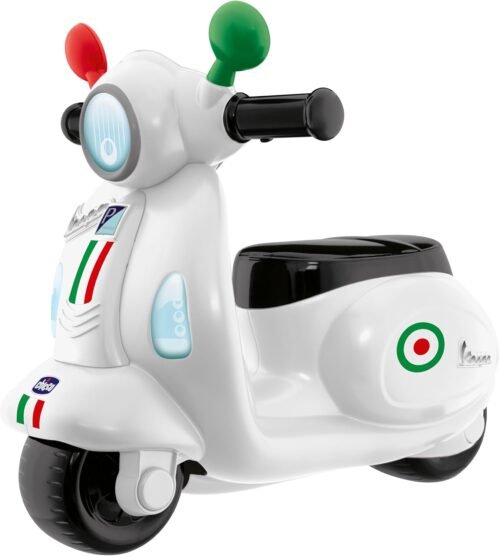 Moto porteur Chicco Vespa – Lumières & Sons, 25 kg