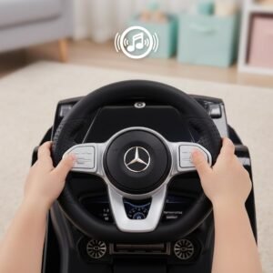 Porteur enfant Mercedes G voiturette interactive noire