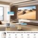Vidéoprojecteur 4K 1080P 450ANSI Autofocus Wi‑Fi6 Portable