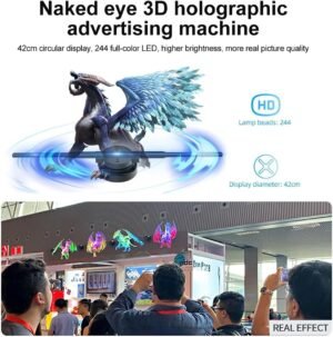 Projecteur holographique 3D 42 cm - Carte SD & LED