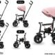 Tricycle bébé évolutif HyperMotion 3-en-1 siège pivotant 360°