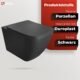 WC suspendu Onil noir sans bord Kit complet encastré Lavita