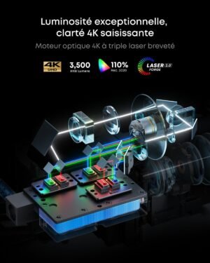 Vidéoprojecteur 4K Anker Nebula X1 - Triple laser
