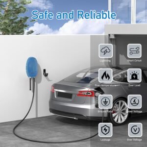 Wallbox Type 2 7,2 kW monophasé 32A câble 6 m IP66 bleu