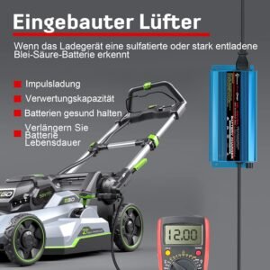 Chargeur de batterie 24V 8A intelligent pour voiture