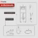 Élément mural WC 40 cm Lavita - kit réservoir encastré