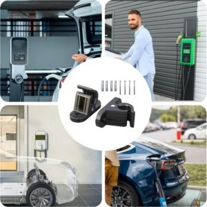 Support chargeur voiture électrique lot 2 muraux anti-chute