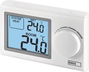 Thermostat numérique EMOS filaire LCD 5-35°C pose en surface