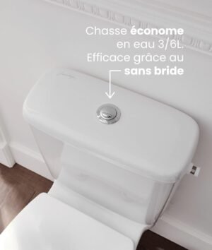 WC au sol sans bride Jacob Delafon - Abattant soft-close