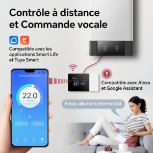 Thermostat WiFi Beok programmable pour chaudière gaz
