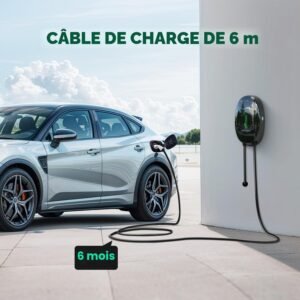 Chargeur mural 11 kW Type 2 6 m 16A triphasé - Int/Ext